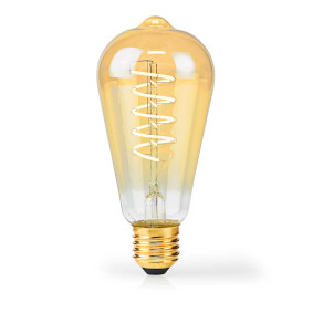 LED Filamenttilamppu E27 | ST64 | 3.8 W | 250 lm | 2100 K | Himmennettävä | Erittäin lämmin valkoinen | Retrotyylinen | 1 kpl