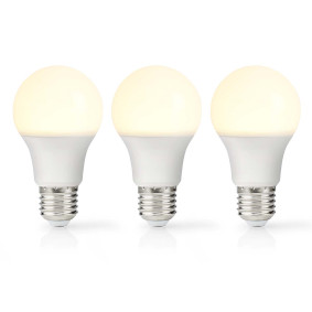 LED Bulb E27 | A60 | 4.9 W | 470 lm | 2700 K | Warm White | Frosted | 3 pcs