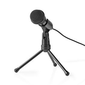 Mikrofon | Pro použití: Notebook / Smartphone / Stolní / Tablet | Kabelové | 1x 3,5 mm