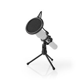 mikrofon Stand | Základna nožiček | Průměr držáku: Méně než 40 mm mm | ABS / Kov | Černá