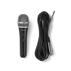 Wired Microphone | Cardioid | Detachable Cable | 5.00 m | 50 Hz - 15 kHz | 600 Ohm | -72 dB | On/Off switch | Metal | Black / Grey