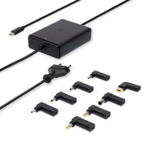 Notebook Adapter | 100 W | 5 / 9 / 12 / 15 / 20 V DC | 3.0 / 5.0 A | Used for: Notebook / Smartphone / Tablet | Euro / Type-C (CEE 7/16)
