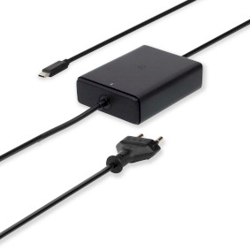Notebook Adapter | 45 W | 5 / 9 / 12 / 15 / 20 V DC | 2.25 / 2.33 / 2.92 / 3.0 A | Used for: Notebook / Smartphone / Tablet | Euro / Type-C (CEE 7/16)