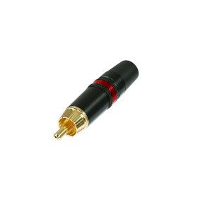 -9 -2 RCA Male Phono Plug Yellow, White,Red Ring New Neutrik Rean NYS373-4 