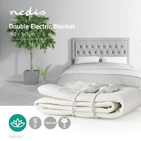 Elektrische Bettdecke, Unterdecke, 2 Personen, 160 x 140 cm