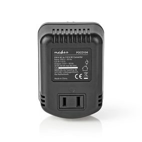 Power Converter | Mains Powered | 230 V AC 50 Hz | 30 W | Plug with earth contact | Black