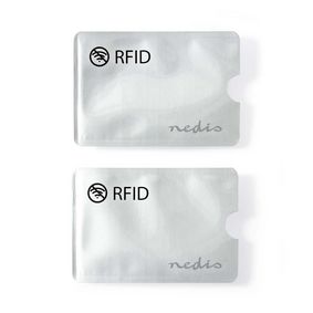 RFID Suojus | Suojaa tätä vastaan: 10 KHz - 5.8 GHz | Sopii 3 Kortille | 3.36 g | Alumiini | Hopea