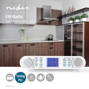 DAB+ Kitchen Radio FM Tuner Digital Alarm Cabinet Touch Compact 🎶👩🏼‍🍳🍲  New! 4060656105364 