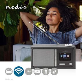 DAB+ Radio, da Tavolo, DAB+ / FM, 2.4 , Schermo a colori, Alimentazione a batteria / Alimentazione da rete, Digitale, 24 W, Bluetooth®, Uscita cuffie, Sveglia, Sveglia, Con impugnatura