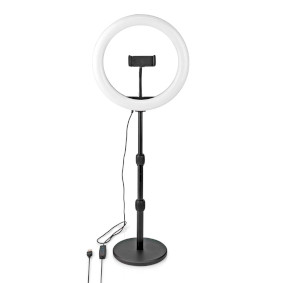 Light Stand | Ring light 10 inch | 120 LED's | Base Plate | 2 kg | 40.5 cm | Black