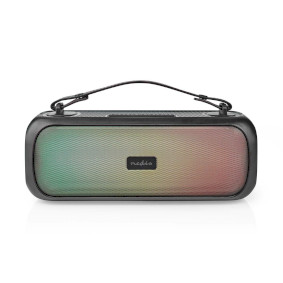 Bluetooth® Party Boombox | 4.5 hrs | 2.0 | 45 W | Media playback: AUX / USB | IPX5 | Linkable | Carrying handle | Party lights | Black
