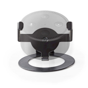 Mountage pour haut parleur | Compatible avec: Amazon Echo Dot | Bureau | 1 kg | Fixe | Acier | Noir