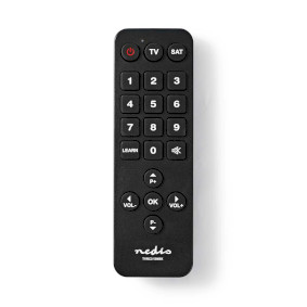 Universal Remote Control | Preprogrammed | 2 Devices | Disney + Button / Large Buttons / Netflix Button | Infrared | Black