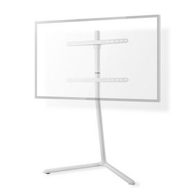 TV Floor Stand | 49 - 70 " | Maximum skjerm vekt: 40 kg | V-shape Design | Anti-tip stropp | Snap-lock | Aluminium / Stål | Hvit