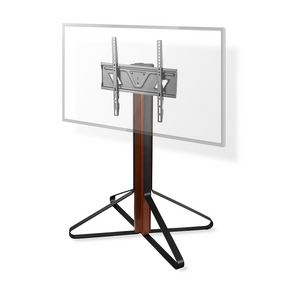 TV Gulv Stand | 43 - 65 " | Maksimal vægt: 35 kg | Fixed Design | Justerbare forudfastsatte højder | Aluminium / Stål | Sort