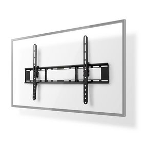 Tiltbar TV väggfäste | 37 - 70 " | Maximal skärmvikt som stöds: 35 kg | Går att tilta: 20 ° | Minsta väggdistans: 38 mm | Stål | Svart