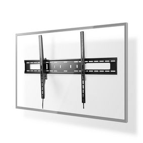 Tiltable TV Wall Mount | 60 - 100 " | Maximum supported screen weight: 75 kg | Tiltable: 5 ° | Minimum wall distance: 85 mm | Steel | Black