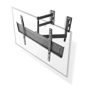 Full Motion TV Wall Mount | 32-70 " | Maximum supported screen weight: 40 kg | Tiltable | Rotatable | Minimum wall distance: 80 mm | Maximum wall distance: 520 mm | 3 Pivot point(s) | Steel | Black