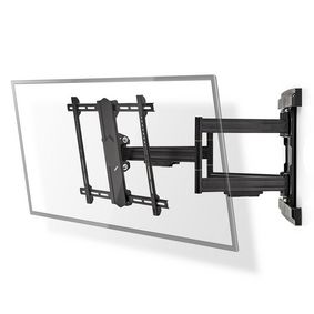 Soporte TV de pared de movimiento completo | 37 - 80 " | Peso máximo de pantalla compatible: 70 kg | Inclinable | Rotativo | Mínima distancia de la pared: 70 mm | Distancia máxima de la pared: 800 mm | 6 Punto(s) de Pivote | Acero | Negro