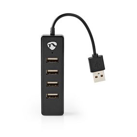 USB-hub | 4-Port | USB 2.0 | USB-Strøm | 4x USB