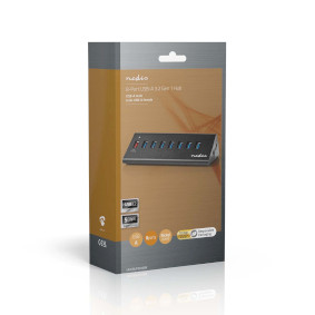 Nedis UHUBU2420BK 4-Port Plug-&-Play USB Hub (USB 2.0)