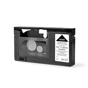 VHS Converter | Conversion: VHS-C to VHS | Plug and play | Black