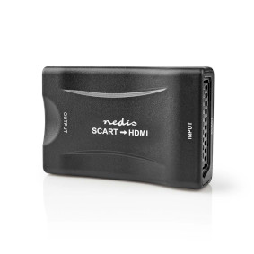 HDMI™ Převodník | SCART Zásuvka | Výstup HDMI ™ | 1cestný | 1080p | 1.2 Gbps | ABS | Černá