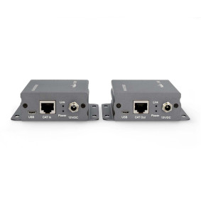 HDMI™-Extender | Over Cat6 | tot 50 m | 4K@30Hz | 10.2 Gbps | IR Return-functie | Metaal | Antraciet