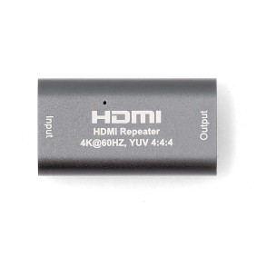 HDMI™-Repeater | 40 m | 4K@60Hz | 18 Gbps | Metaal | Antraciet