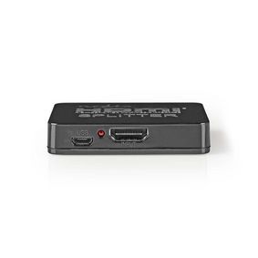 HDMI ™ Jakaja | 2-Porttinen port(s) | HDMI™ tulo | 2x HDMI™ lähtö | 4K@30Hz | 2.25 Gbps | ABS-Muovi / PVC | Musta