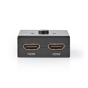 HDMI™ Switch | 3-Port | 1x HDMI™ Input / 2x HDMI™ Input | 1x HDMI™ Output / 2x HDMI™ Output | 4K@60Hz | 6 Gbps | Metal | Anthracite