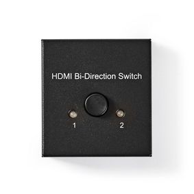 Commutateur HDMI | 3-Port port(s) | 1x HDMI™ entrée / 2x entrée HDMI ™ | 1x HDMI™ sortie / 2x HDMI™ sortie | 4K@60Hz | 6 Gbps | Métal | Anthracite