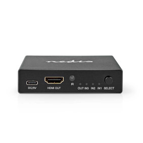 HDMI™ Switch | 3 port(s) | 3x HDMI™ Input | HDMI™ Output | 8K@60Hz | 45 Gbps | Remote controlled | Aluminium | Anthracite