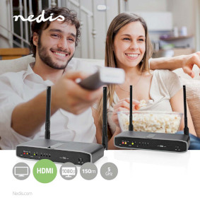 Nedis - transmetteur audio video hdmi sans fil vtra3460gy
