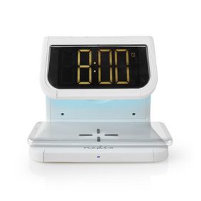 Alarm clock with wireless charging | 5 / 7.5 / 10 W | 1.0 / 1.1 A | USB-A | Night Light | 2 Alarm Times | Snooze function