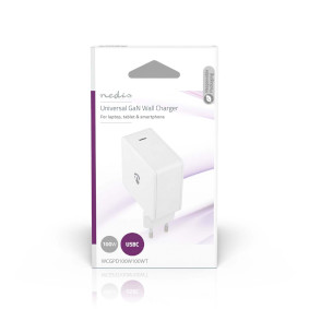 Cargador de pared de 65 W GaN USB-C Power Delivery ™ 3.0 y USB-A