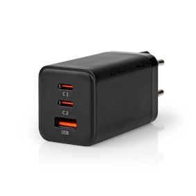 CHARGEUR MURAL USB C NEDIS WCPD65W130BK NOIR