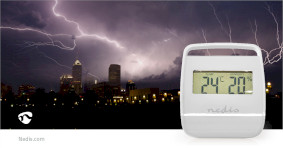 stilte geld verteren Digitale thermometer | Binnen | Binnentemperatuur | Luchtvochtigheid  binnenshuis | Wit