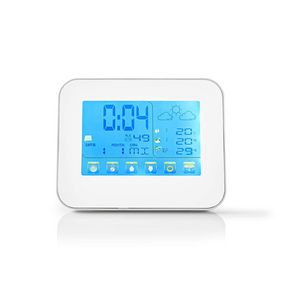 vejrstation | Indendørs & Udendørs | Inkluderet trådløs vejrsensor | Vejrudsigt | Tidsvisning | Farve LCD Display | Alarmurfunktion