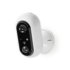 Nedis WIFICBO30WT - Caméra connectée avec détecteur PIR 1080p 5V/5200mAh  Wi-Fi IP65