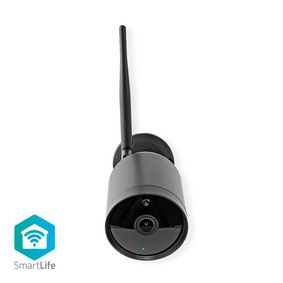 SmartLife Ulkokamera | Wi-Fi | Full HD 1080p | IP65 | Cloud / Micro SD | 12 V DC | Liiketunnistimella | Yökuvaus | Android™ / IOS | Musta