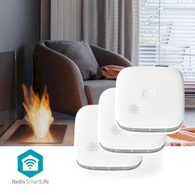 Détecteur de Fumée SmartLife, Wi-Fi, Capteur de chaleur, Alimenté par  pile, Cycle de vie du capteur: 10 an(s), EN 14604, Durée de vie max.  d'une pile: 24 mois, 85 dB, Blanc