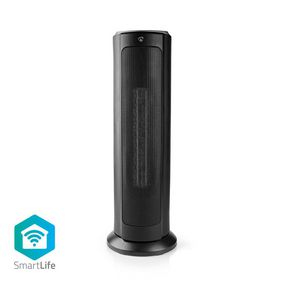SmartLife Varmeblæser | Wi-Fi | Tårn | 2000 W | 3 Varmeindstillinger | Svingning | Display | 15 - 35 °C | Android™ / IOS | Sort