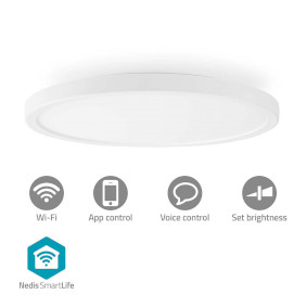 SmartLife Mennyezeti lámpa | Wi-Fi | Meleg és lehűlni fehér / RGB | Kerek | Átmérő: 290 mm | 1800 lm | 2700 - 6500 K | IP20 | Energia osztály: F | Android™ / IOS