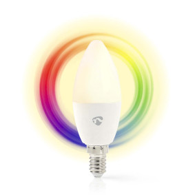 Lampadina multicolore SmartLife | Wi-Fi | E14 | 350 lm | 4.5 W | Bianco caldo / RGB | 2700 K | Android™ & iOS | Diametro: 37 mm | Candela