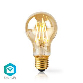 SmartLife LED izzó | Wi-Fi | E27 | 500 lm | 5 W | Meleg Fehér | 2200 K | Üveg | Android™ / IOS | A60 | 1 db