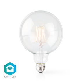 SmartLife LED Filament Lampe | Wi-Fi | E27 | 500 lm | 5 W | Warmweiss | 2700 K | Glas | Android™ / IOS | G125 | 1 Stück