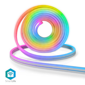 SmartLife Gekleurde LED-strip | Wi-Fi | Meerkleurig | 5000 mm | IP65 | 960 lm | Android™ / IOS
