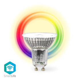 SmartLife Vollfärbige LED-Lampe | WLAN | GU10 | 345 lm | 4.9 W | RGB / Warm to Cool White | 2700 - 6500 K | Android™ / IOS | PAR16