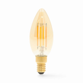SmartLife LED Filament Bulb | Wi-Fi | E14 | 470 lm | 4.9 W | Warm White | 1800 - 3000 K | Glass | Android™ / IOS | Candle